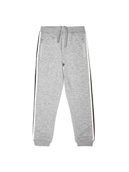 Alan Jones - Cotton Knit Solid Joggers - Light Grey