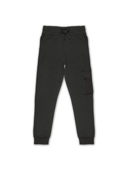 Alan Jones - Cotton Knit Solid Patch Pocket Joggers - Anthracite Grey