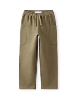Alan Jones - Boy'S Side Pockets Plush Trackpant - Khaki