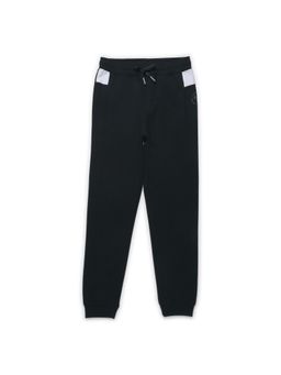 Alan Jones - Cotton Knit Solid Joggers - Navy Blue