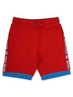 Alan Jones - Terry Knit Knee Length Shorts - Red
