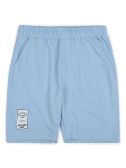 Alan Jones - Terry Knit Knee Length Shorts - Light Blue