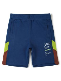 Alan Jones - Terry Knit Knee Length Shorts - Navy Blue