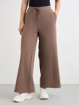 Styli - Women Khaki Solid High Rise Full Length Pant