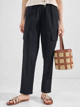 TOKYO TALKIES - Black Women Cargo Pant