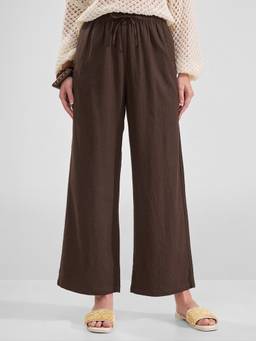 TOKYO TALKIES - Women Brown Solid High Rise Trouser