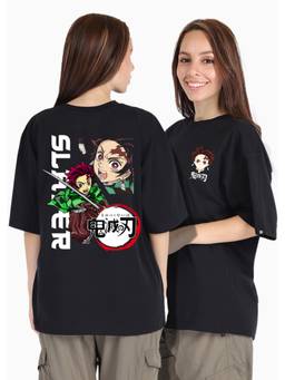 PRONK - Black Women's Oversized Cotton T-Shirt