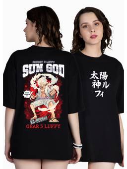 PRONK - Black Women's Oversized Cotton T-Shirt