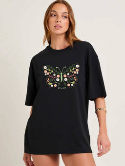 PRONK - Black Women's Oversized Cotton T-Shirt