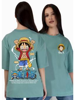 PRONK - Green Women's Oversized Cotton T-Shirt