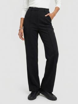 Spykar - Women Black Straight Fit High Rise Trouser