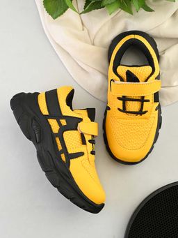 steprite - Black Kids Lace Up Sneakers