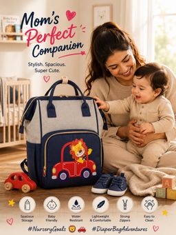 Chinmay Kids - Mother Bag for Baby Care | Large Capacity Diaper Backpack with Multiple Compartments
