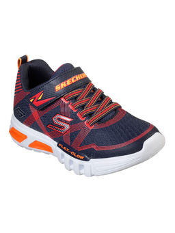 SKECHERS - Navy Blue Flex Glow Solid Running Shoes