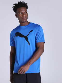 Puma - Active Big Logo Mens Blue T-shirt