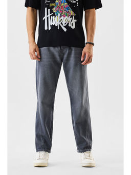 Snitch - Grey Washed Loose Casual Jeans