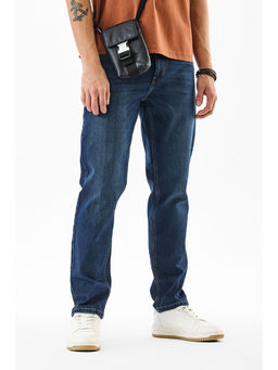 Snitch - Dark Blue Washed Slim Casual Jeans