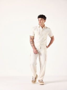 Muvazo - Cream Ecru Linen Co-Ord