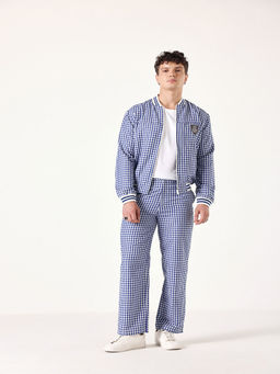 Muvazo - Blue Check Him Out Co-Ord