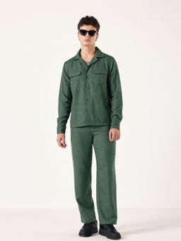 Muvazo - Green Air Born Linen Co-Ord