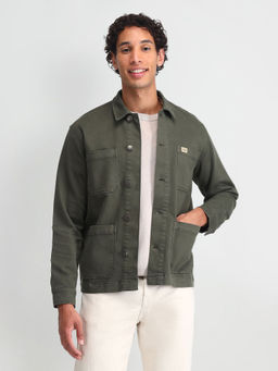 U.S. Polo Assn. Denim Co. - Pure Cotton Solid Shacket