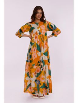 Poppi - Elara Printed Maxi Dress