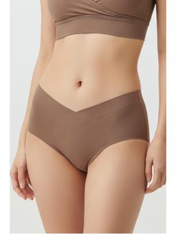 Putchi - Nylon Blend V-Cross-Hipster-Panty - Brown
