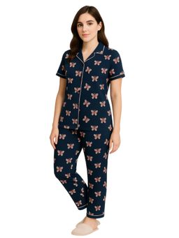 Putchi - Cotton Fabric Mid-Rise Twilight Flutter Shirt And Pyjama