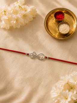Axora Life - 925 Sterling Silver Infinity Rakhi For Brother
