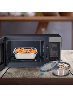 Peggy Oliver - Everyday 800Ml Rectangle Stainless Steel Food Container with Pp Lid