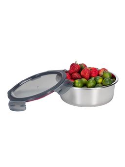 Peggy Oliver - Everyday 1500Ml Round Stainless Steel Food Container with Pp Lid