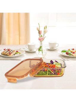 Peggy Oliver - Everyday 370Ml Rectangle Glass Food Container with Pp Lid