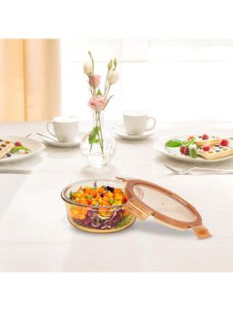 Peggy Oliver - Everyday 650Ml Round Glass Food Container with Pp Lid
