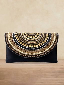Peora - Clutch Purses For Women Wedding Handmade Evening Handbags Party Bridal Clutch (C12Bl)