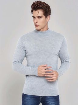 98 Degree North - Grey Stylish Men's Merino Wool Sweater