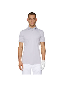 J.Lindeberg - KV Light Grey Melange Golf Polo T-Shirt