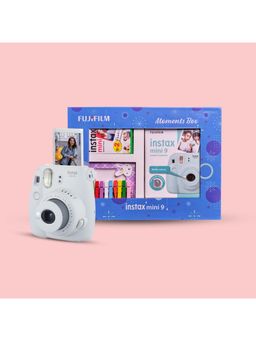 Fujifilm - Instax Mini 9 Instant Camera Moments Box - Smoky White