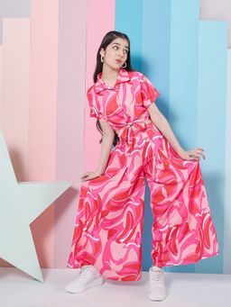 PSPeaches - Fuschiaab Pant with Top For Girls (Set of 2)