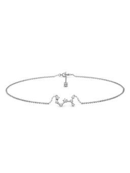 Candere by Kalyan Jewellers - Scorpio 14K White Gold and Diamond Anklet for Women