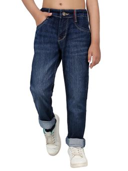 Cantabil - Boys Blue Solid Stretchable Jeans