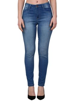 Cantabil - Women Blue Solid Stretchable Jeans