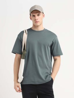 SELECTED HOMME - Green Men Regular Fit Crew Neck T-shirt