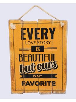 Voncasa - Wall Plaque in Color - Orange