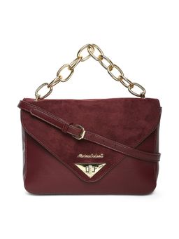 Marina Galanti - Maroon Color Soft PU Material Medium Size Shoulder Bag - MB0381SR1021