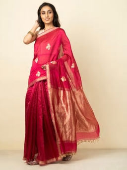 Fabindia - Silk Loom Lotus Buta Sari