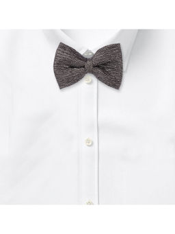 The Tie Hub - Grey Herringbone Sequin Classic Bow Tie