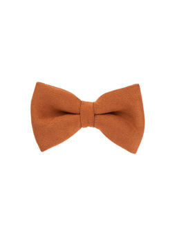 The Tie Hub - Orange Suede Bow Tie