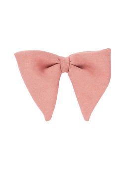 The Tie Hub - Salmon Pink Suede Butterfly Bow Tie