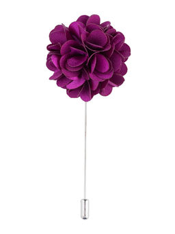The Tie Hub - Plum Purple Marigold Flower Lapel Pin