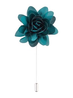 The Tie Hub - Teal Dahlia Flower Lapel Pin